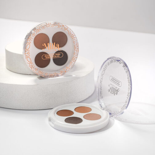 Quarteto de sombras para sobrancelhas Milla Makeup