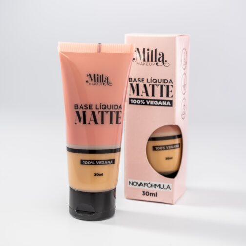 Base Líquida Matte Vegana Cor Célia Milla Makeup