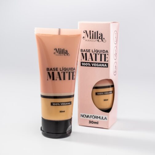 Base Líquida Matte Vegana Cor Jú Milla Makeup