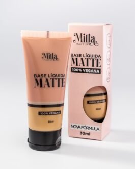 Base Líquida Matte Vegana Cor Jú Milla Makeup