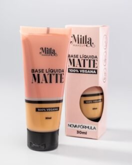 Base Líquida Matte Vegana Cor Milla Milla Makeup