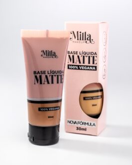 Base Líquida Matte Vegana Cor Nina Milla Makeup