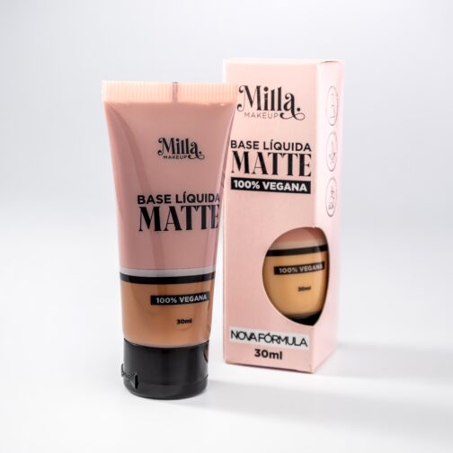 Base Líquida Matte Vegana Cor Nina Milla Makeup
