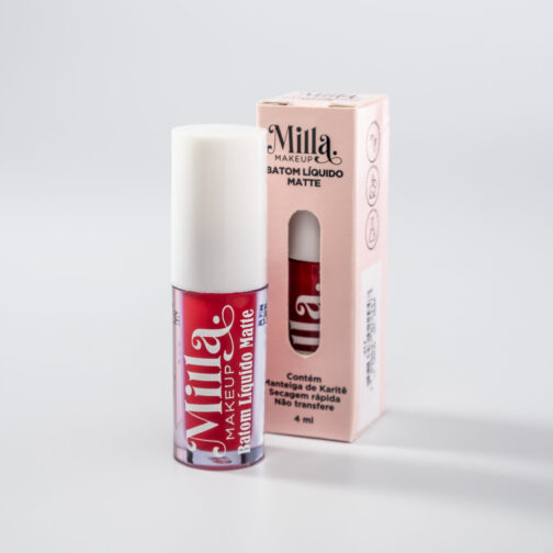 Batom Liquido Matte Bia Milla Makeup