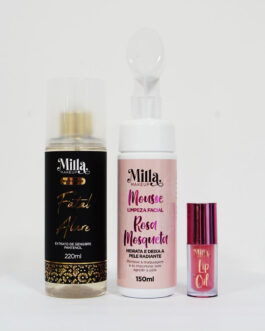 Body Splash Milla Makeup, Mousse Corporal, Lip Oil Melancia, kit personalizado, fragrâncias femininas, hidratação corporal, lábios brilhantes