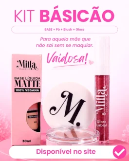 kit basião milla makeup para presente do dia das mães